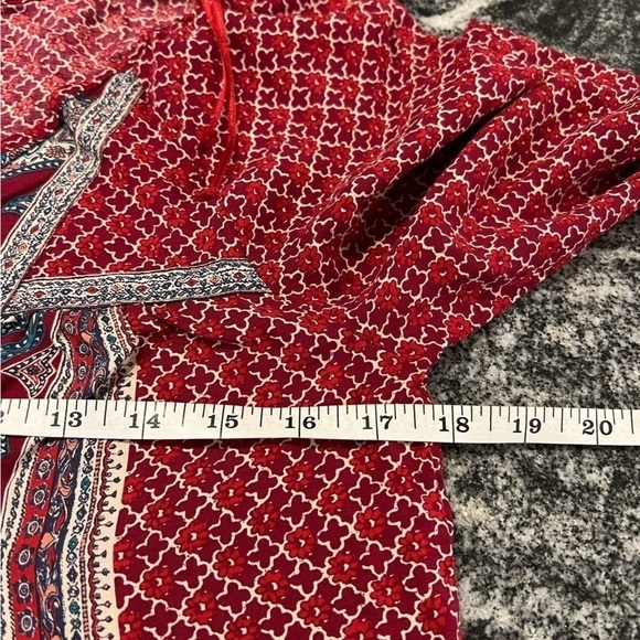 Lucky Brand Rayon Multicolor Long Sleeve Blouse - Picture 9 of 14